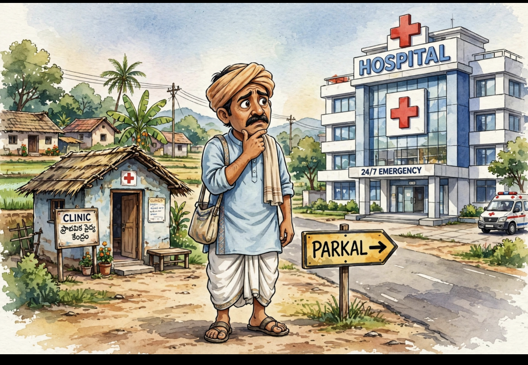 పరకాలలో ప్రైవేట్ హాస్పిటల్స్, ఆర్ఎంపీల మధ్య కమిషన్ దందా