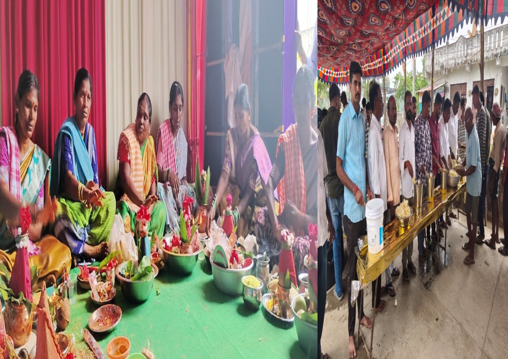 అల్లూరి యూత్, ప్రెస్ క్లబ్ ఆధ్వర్యంలో సామూహిక కుంకుమార్చన, మహా అన్నదానం