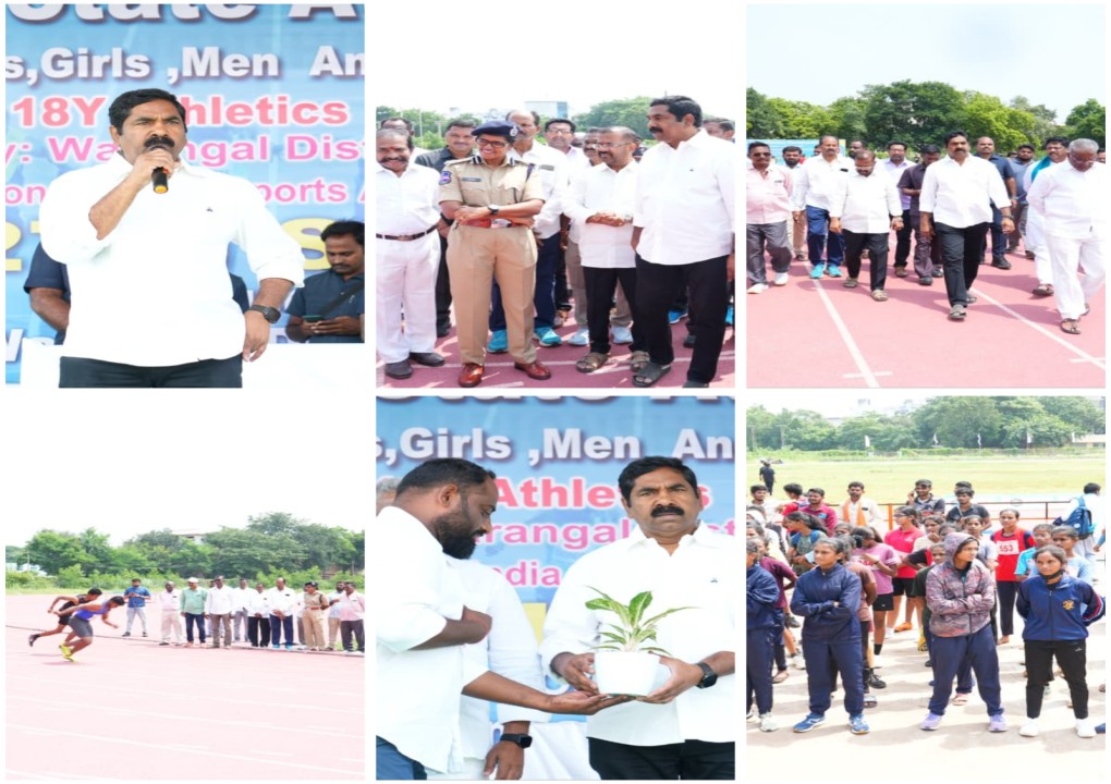 12వ తెలంగాణ రాష్ట్ర అథ్లెటిక్స్‌ ఛాంపియన్‌షిప్స్‌ క్రీడలను ప్రారంభించిన ఎమ్మెల్యే KR నాగరాజు గారు.