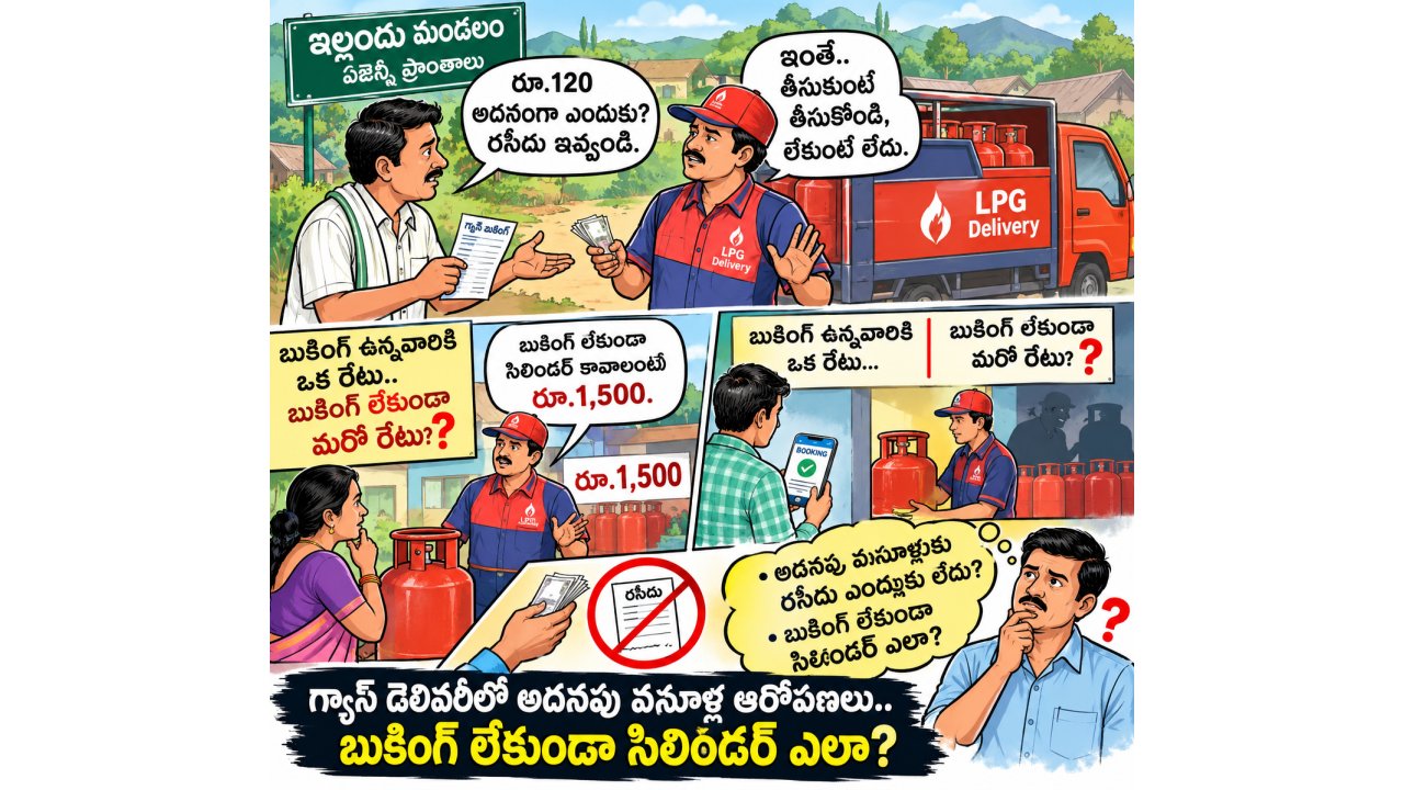 ఇల్లందు 'ఏజెన్సీ' ప్రాంతాల్లో గ్యాస్‌ దందా....!?