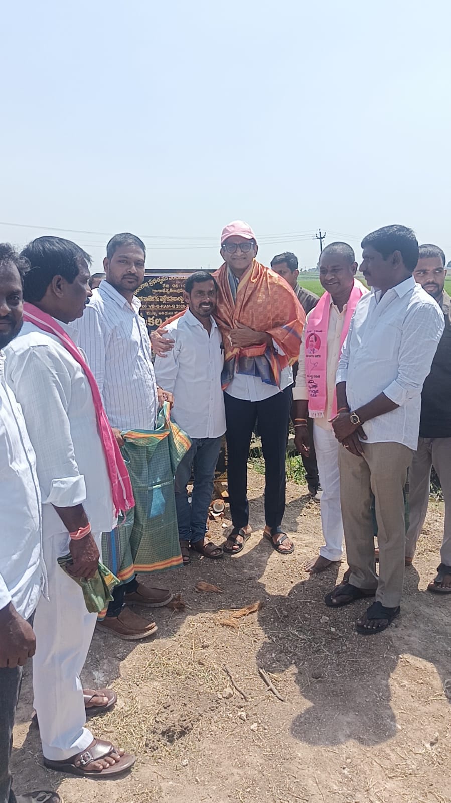 రాజేశ్వరరావుపేటలో నూతన కల్వర్టుకు శంకుస్థాపన