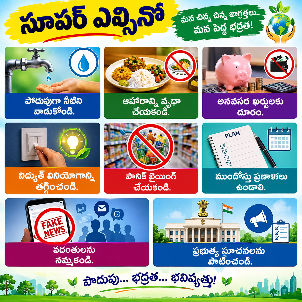 ప్రజలారా తస్మాత్ జాగ్రత్త.. పొదుపే మనకు శ్రీరామరక్ష!